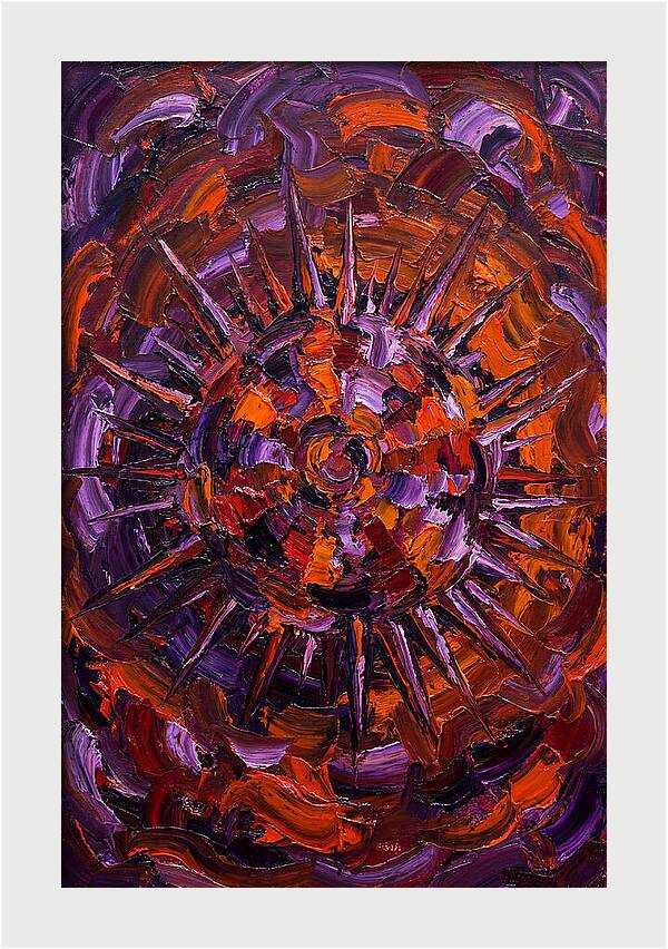 Sea Urchin In Expressionist Style