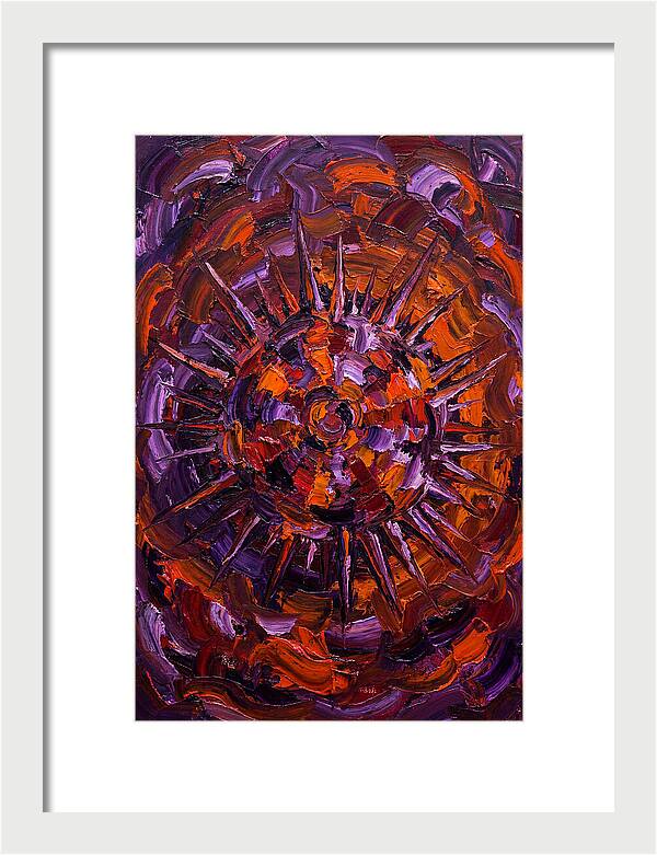Sea Urchin In Expressionist Style