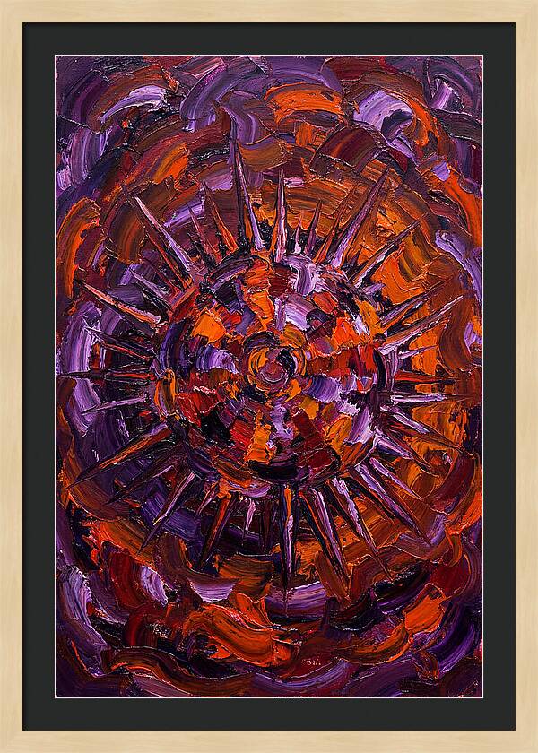 Sea Urchin In Expressionist Style