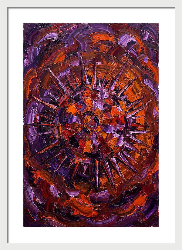 Sea Urchin In Expressionist Style