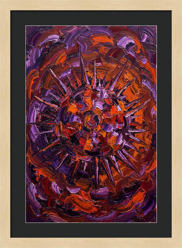 Sea Urchin In Expressionist Style