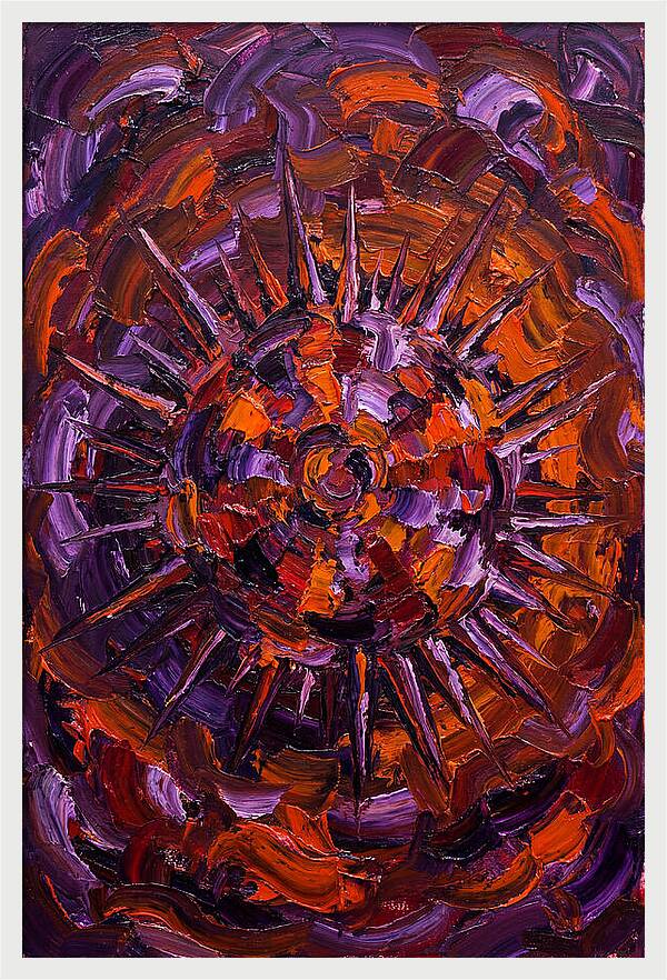 Sea Urchin In Expressionist Style