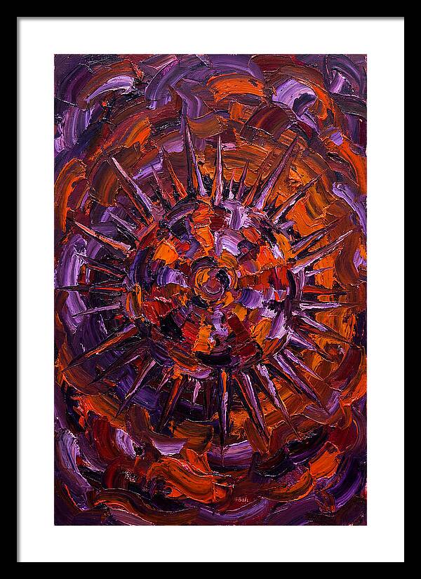 Sea Urchin In Expressionist Style