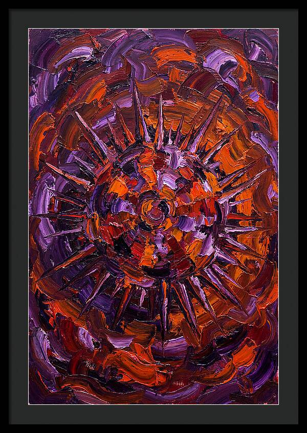 Sea Urchin In Expressionist Style