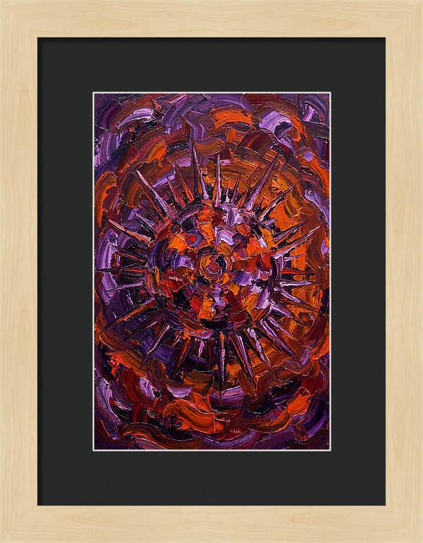 Sea Urchin In Expressionist Style