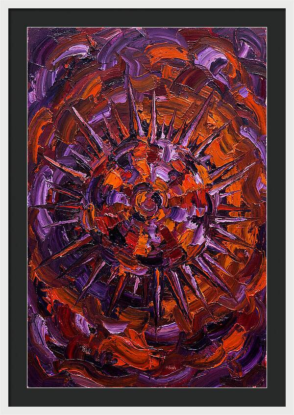 Sea Urchin In Expressionist Style