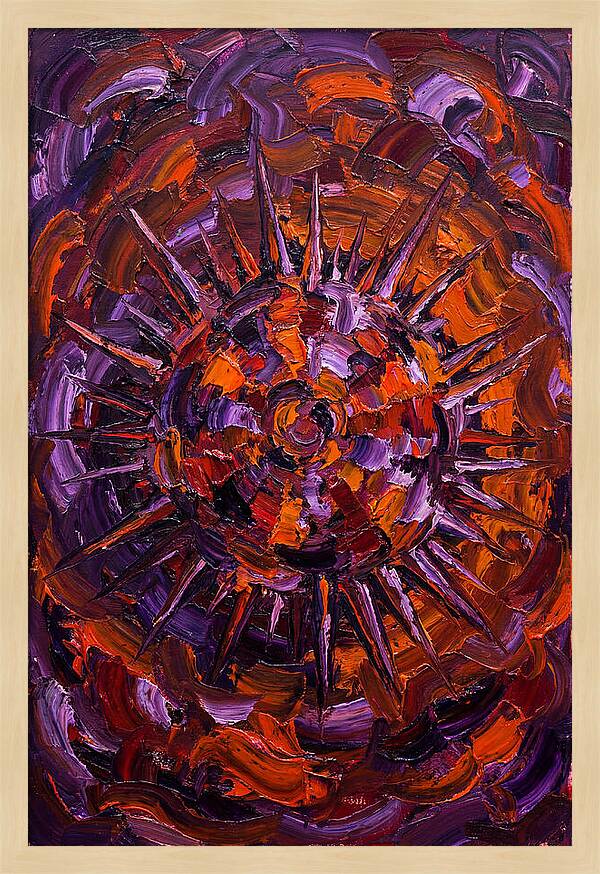 Sea Urchin In Expressionist Style