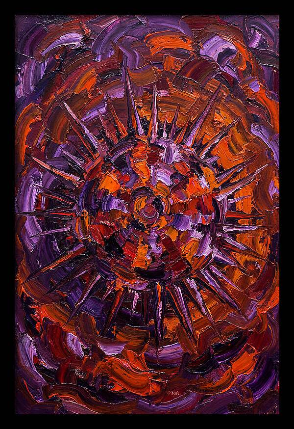 Sea Urchin In Expressionist Style