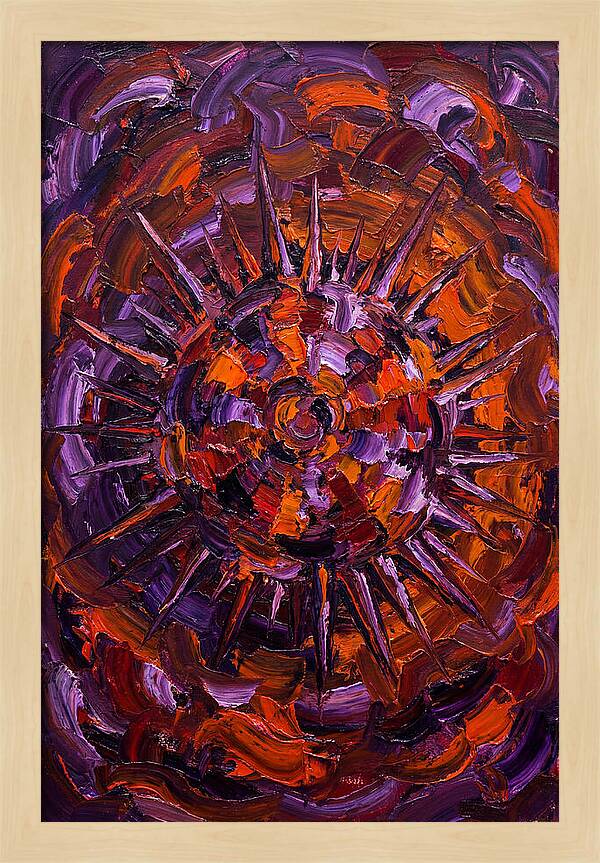 Sea Urchin In Expressionist Style