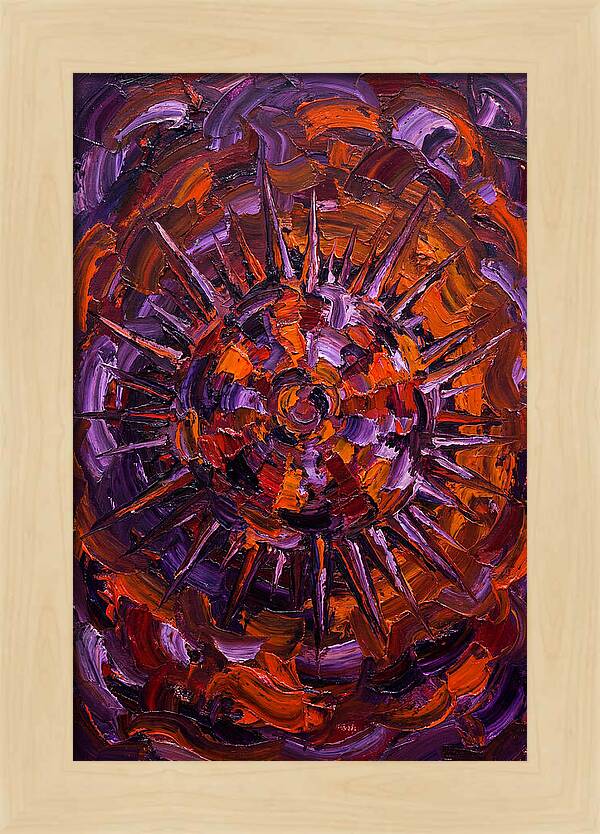 Sea Urchin In Expressionist Style
