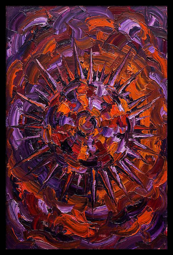 Sea Urchin In Expressionist Style