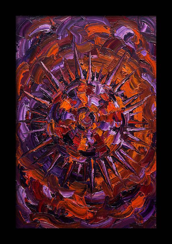 Sea Urchin In Expressionist Style