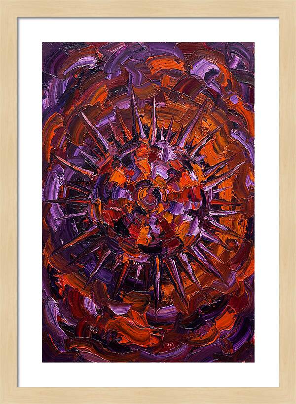 Sea Urchin In Expressionist Style