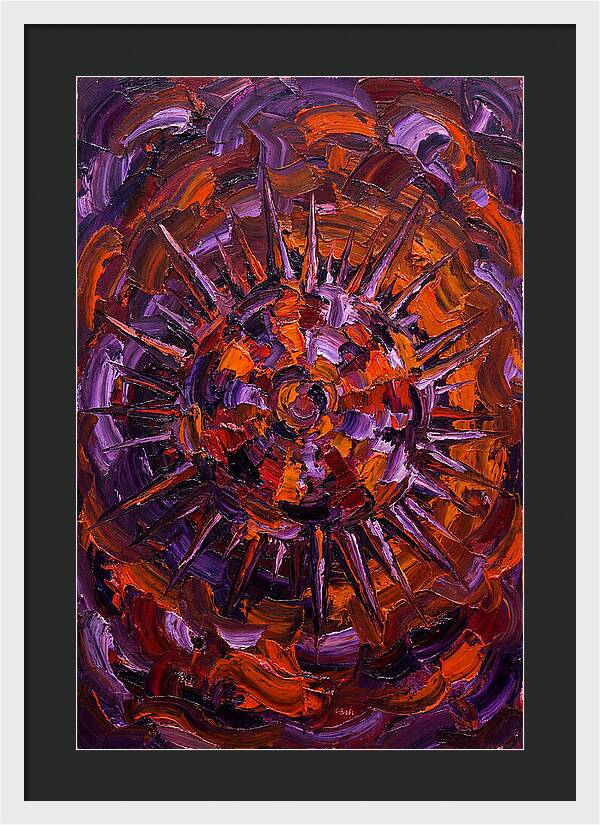 Sea Urchin In Expressionist Style