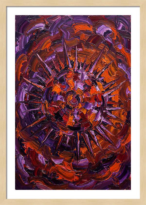 Sea Urchin In Expressionist Style