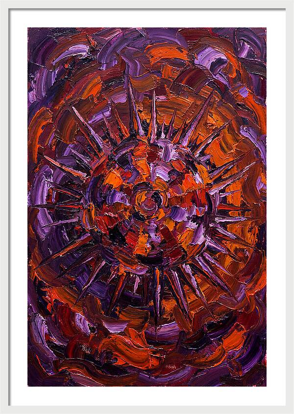 Sea Urchin In Expressionist Style