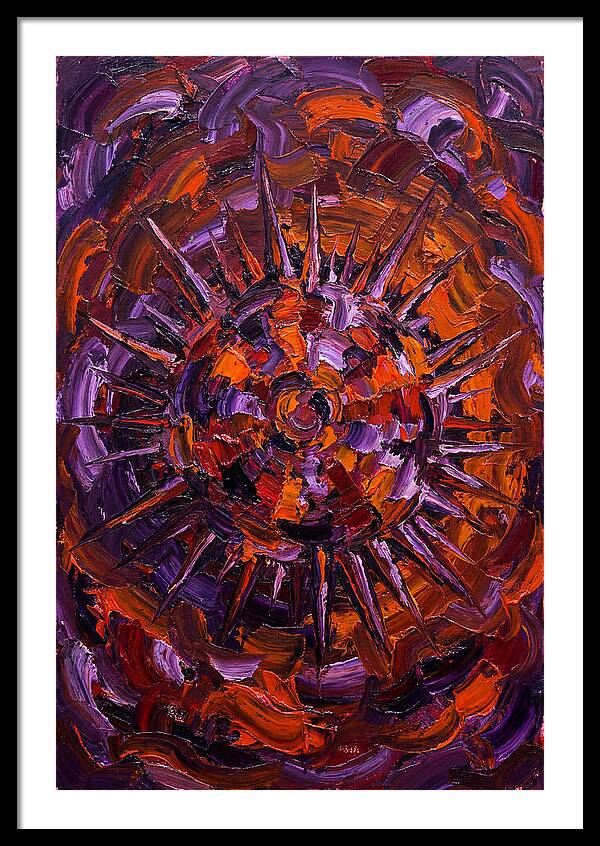 Sea Urchin In Expressionist Style