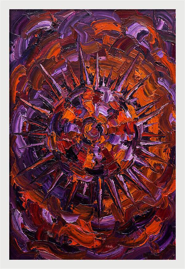 Sea Urchin In Expressionist Style