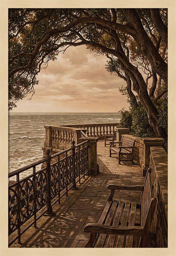 Sea Wall Promenade Serenity