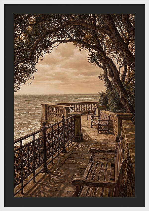 Sea Wall Promenade Serenity