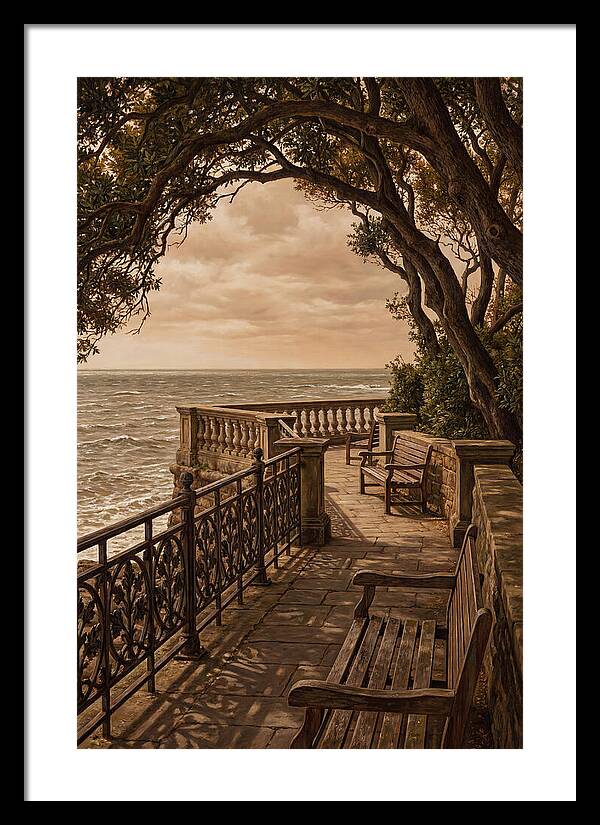 Sea Wall Promenade Serenity