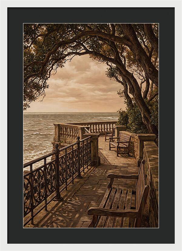 Sea Wall Promenade Serenity