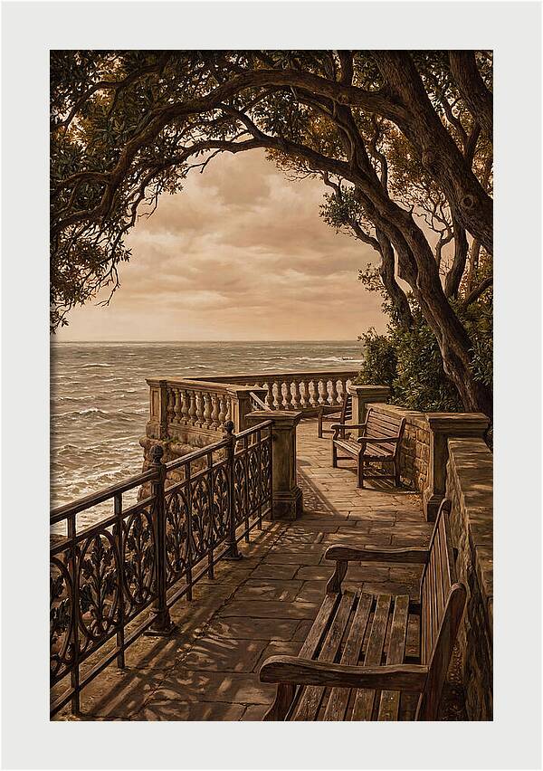 Sea Wall Promenade Serenity
