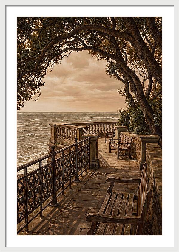 Sea Wall Promenade Serenity