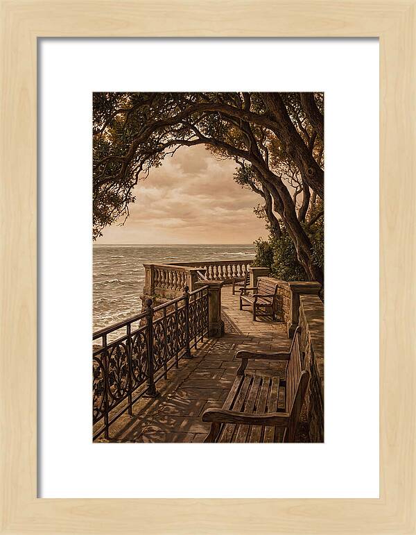 Sea Wall Promenade Serenity