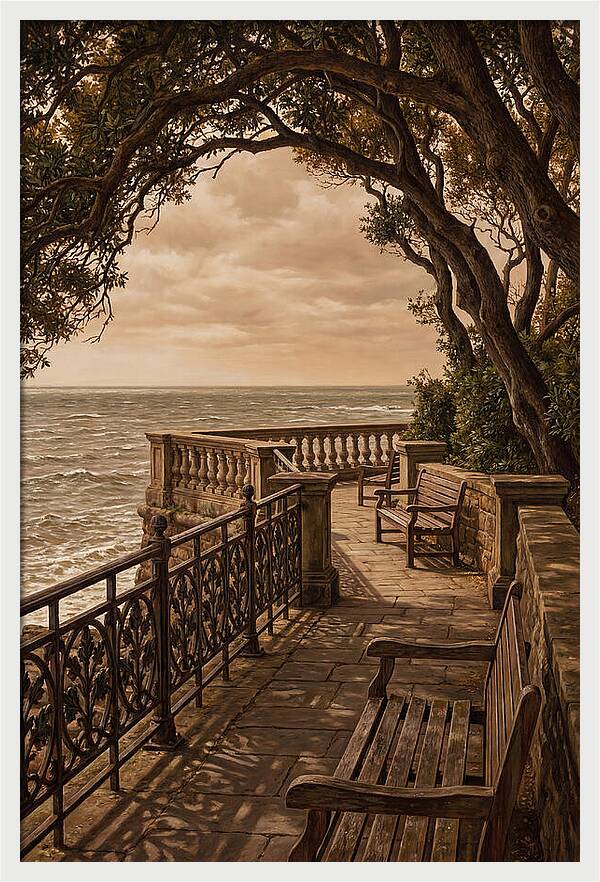Sea Wall Promenade Serenity