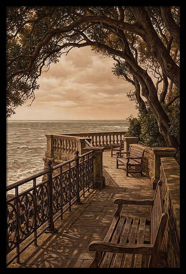 Sea Wall Promenade Serenity