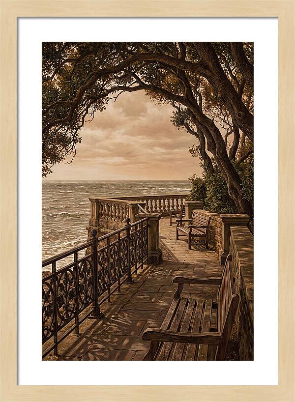 Sea Wall Promenade Serenity