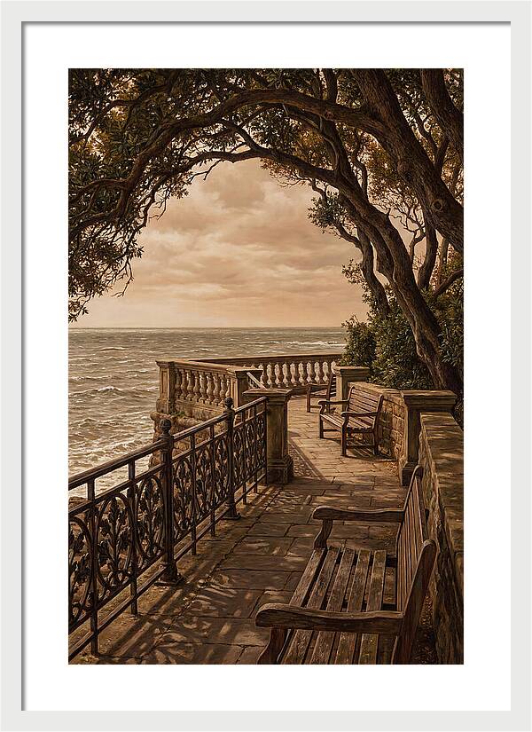 Sea Wall Promenade Serenity