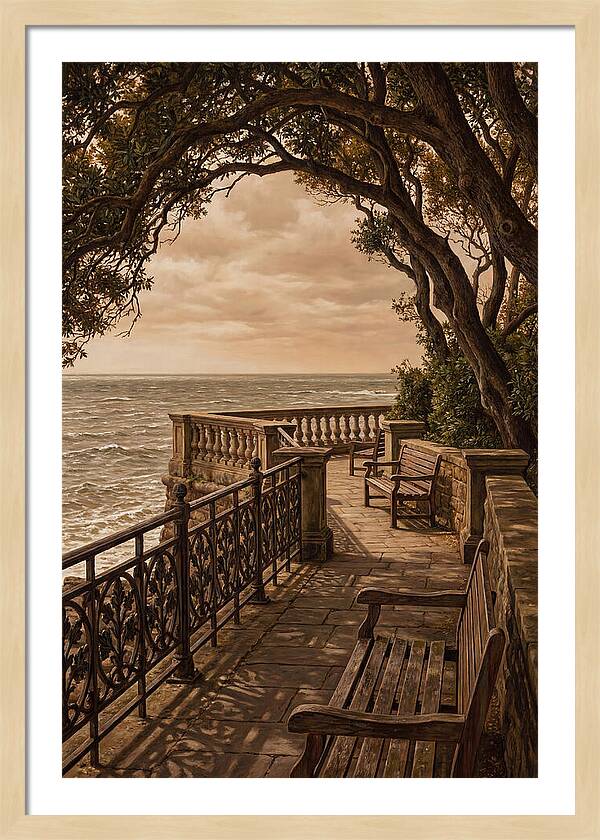 Sea Wall Promenade Serenity