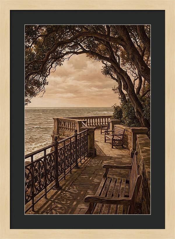 Sea Wall Promenade Serenity