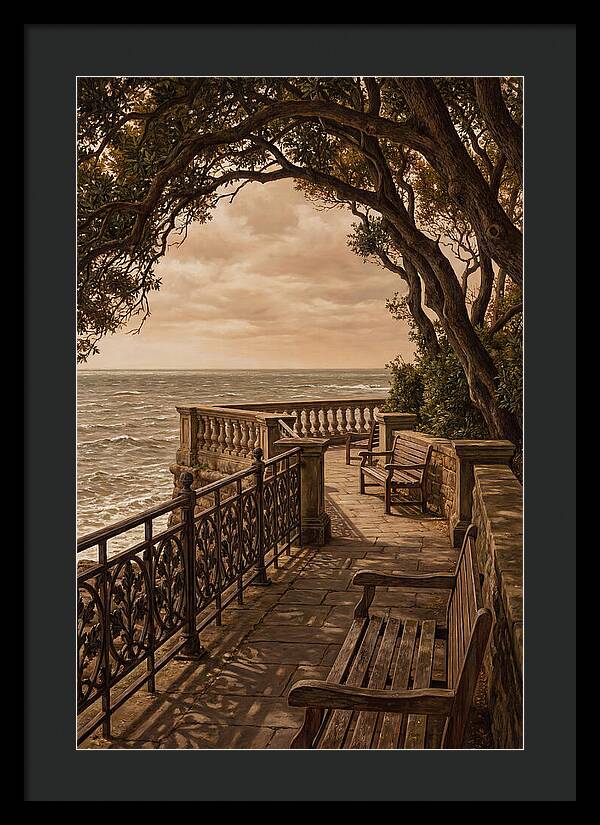 Sea Wall Promenade Serenity