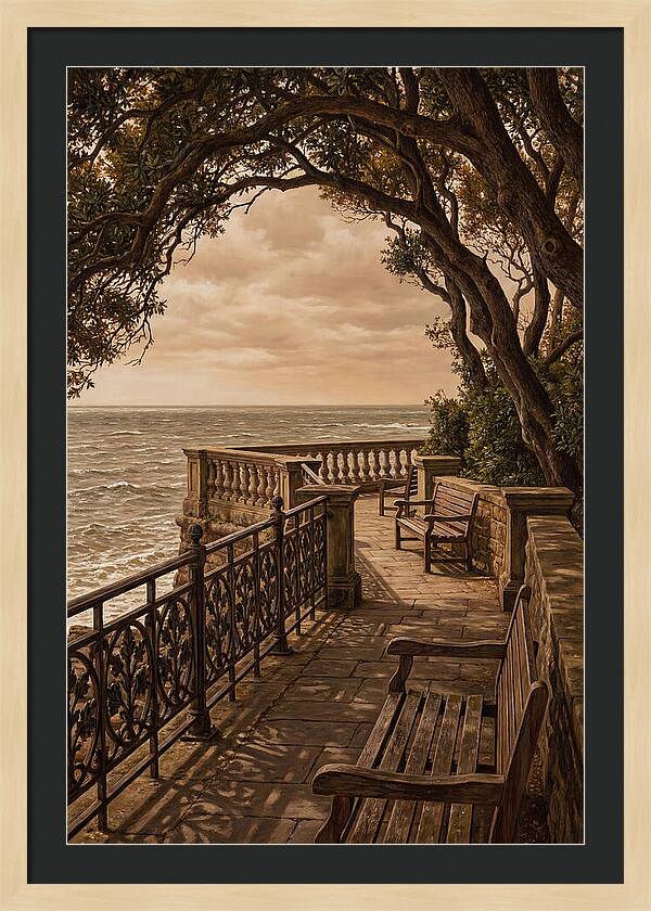 Sea Wall Promenade Serenity