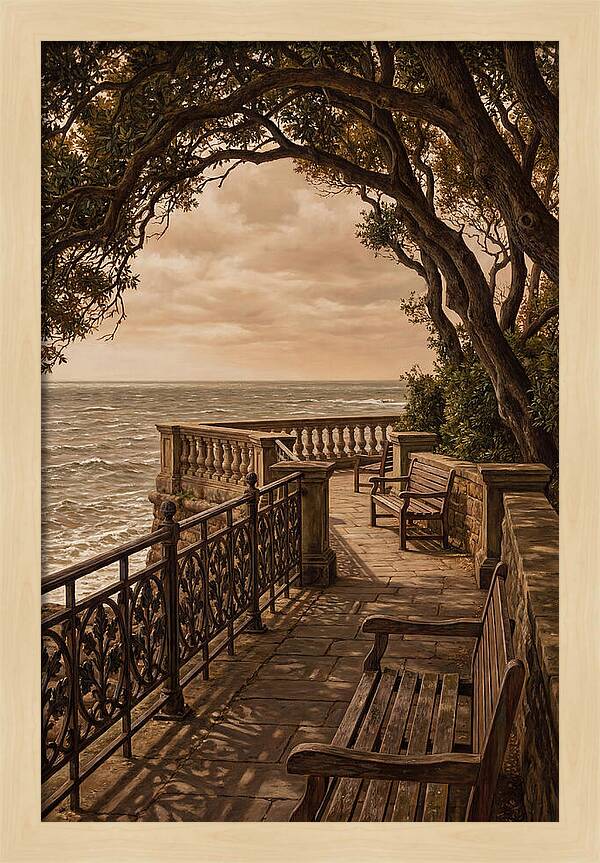 Sea Wall Promenade Serenity