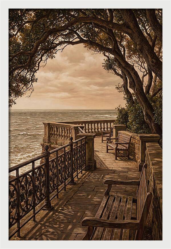 Sea Wall Promenade Serenity