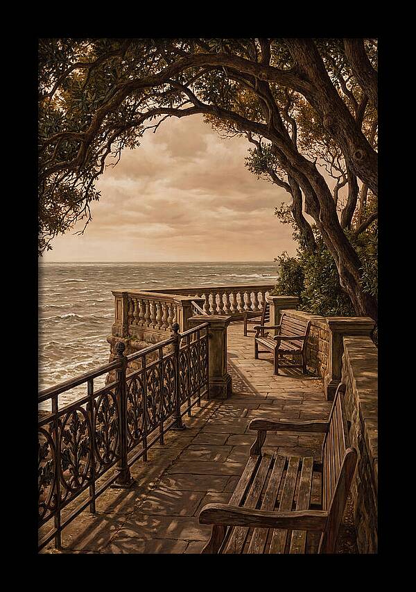 Sea Wall Promenade Serenity