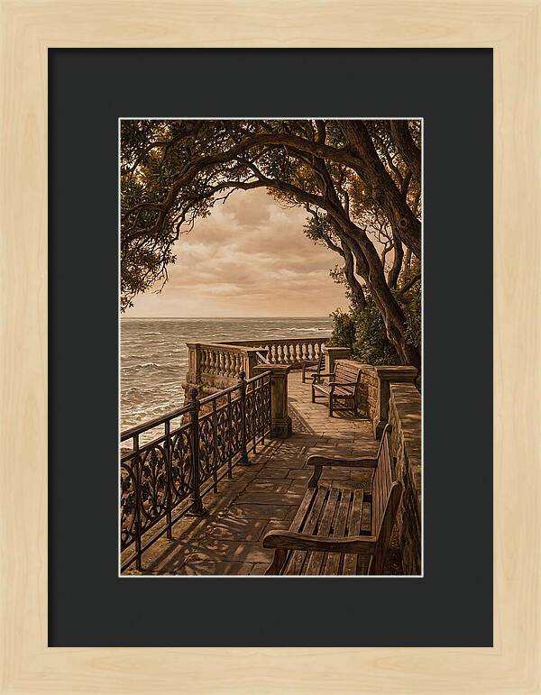 Sea Wall Promenade Serenity