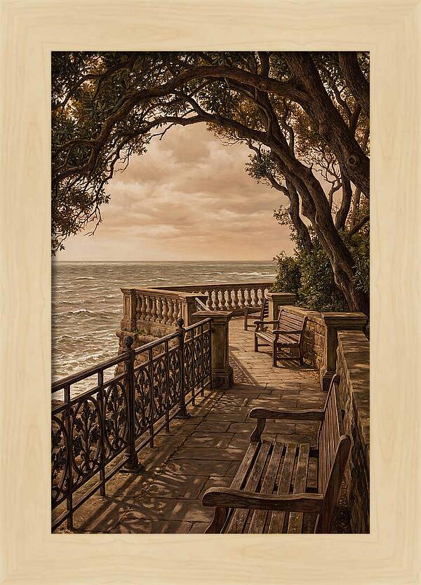 Sea Wall Promenade Serenity