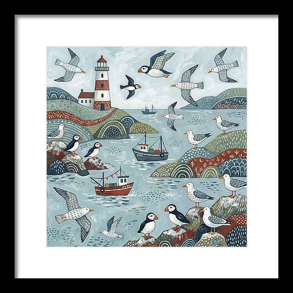 Seabirds By The Lighthouse
