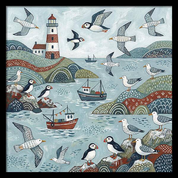 Seabirds By The Lighthouse