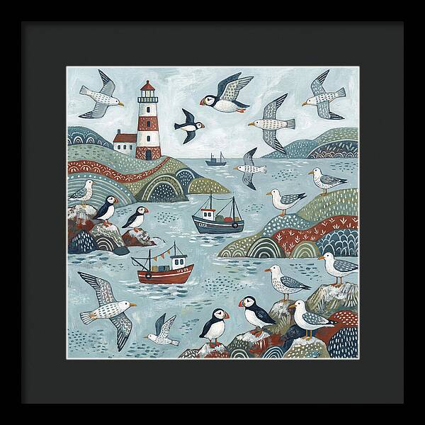 Seabirds By The Lighthouse