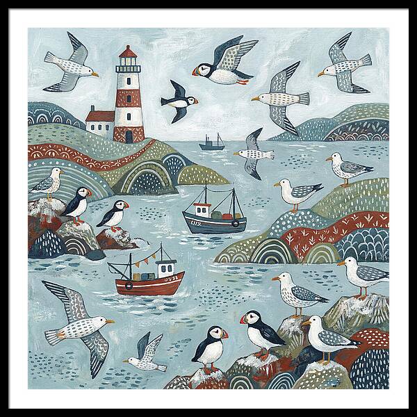 Seabirds By The Lighthouse
