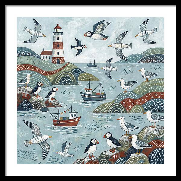 Seabirds By The Lighthouse