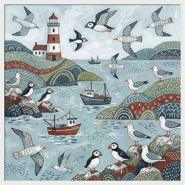 Seabirds By The Lighthouse