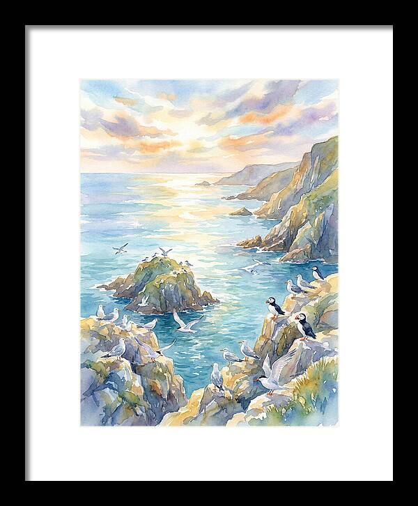 Seabirds By The Shoreline