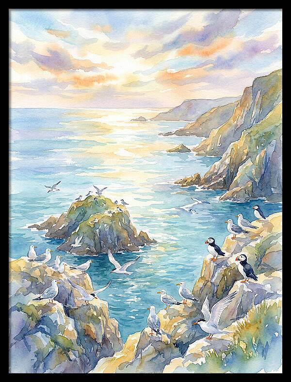 Seabirds By The Shoreline